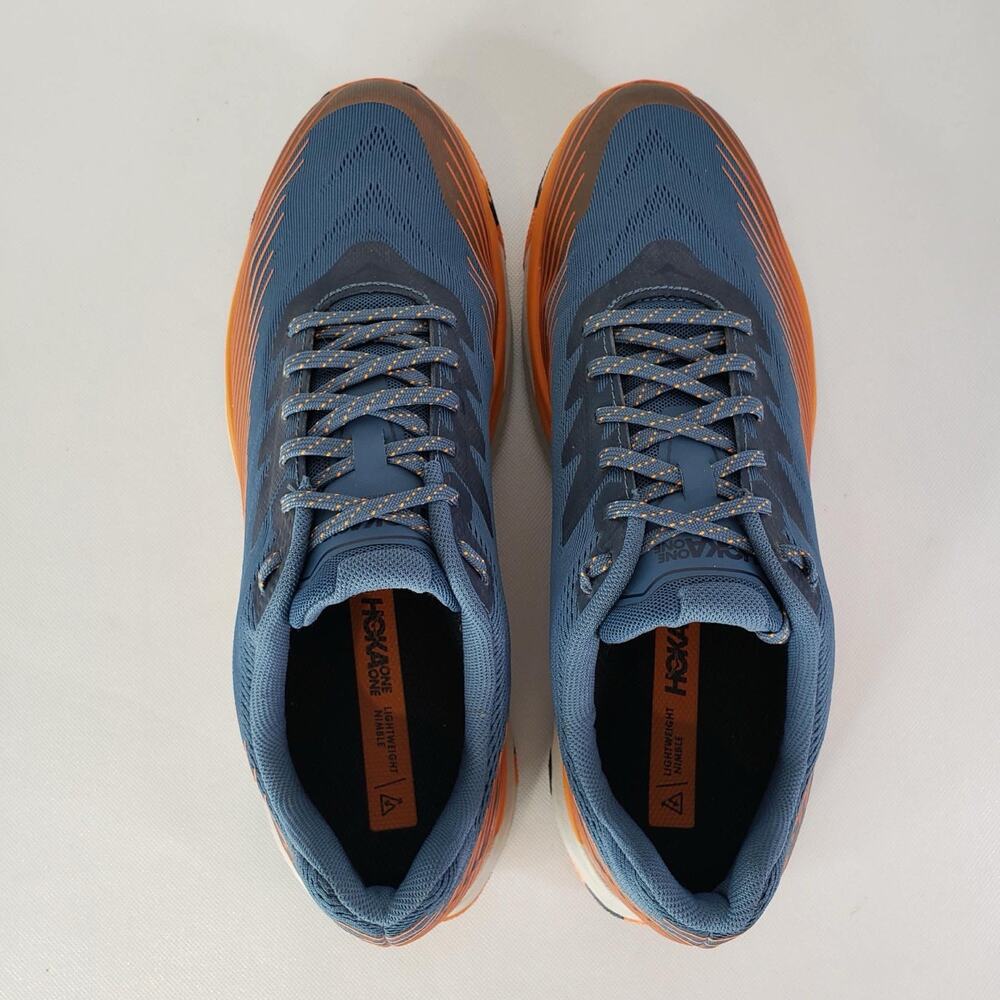 Hoka One One Torrent 2 Running Shoes Mens 12.5 Navy Orange 1110496 Trail Sneaker - Picture 3 of 9